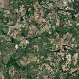 Vue aérienne des environs de Aire de camping-cars Hélix Gourmet