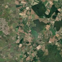 Vue aérienne des environs de La Ferme de la Maison Neuve