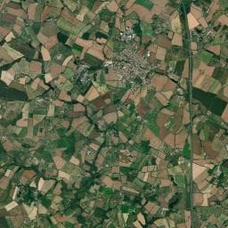Vue aérienne des environs de Camping Les Humeaux