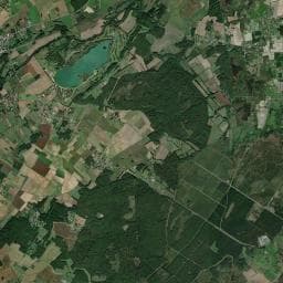 Vue aérienne des environs de Abri de la réserve du Pinail