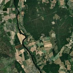 Vue aérienne des environs de Camping Les Chalets de Moulière