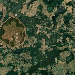 Vue aérienne des environs de Camping municipal de Migné