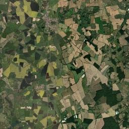 Vue aérienne des environs de Fermette de la Haye
