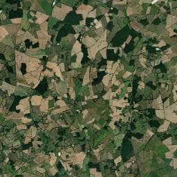 Vue aérienne des environs de Camping à la ferme