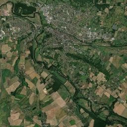 Vue aérienne des environs de Aire de camping-car à Saint-Amand-Montrond