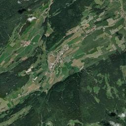 Vue aérienne des environs de Bloc sanitaire