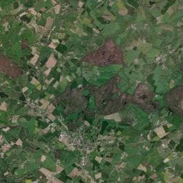 Vue aérienne des environs de Camping à la ferme Les Lodges de l'Aubertière