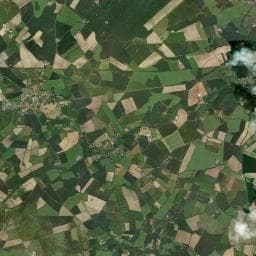 Vue aérienne des environs de Bois de Sait Hilaire
