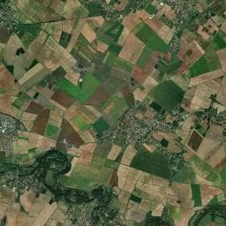 Vue aérienne des environs de Aire de Services de Camping-Car de Vouillé