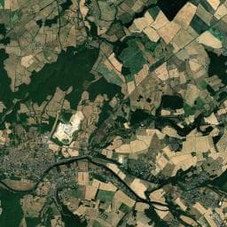 Vue aérienne des environs de L'Oasis du Berry