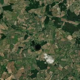 Vue aérienne des environs de Camping naturiste Les Fourneaux