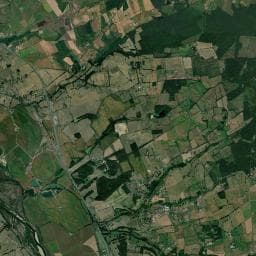 Vue aérienne des environs de Camping des Brosses