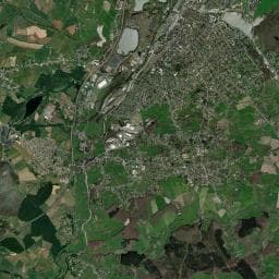 Vue aérienne des environs de Aire de camping-car à Marigny (2)