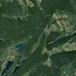 Vue aérienne des environs de Cabane du dessus des Drillettes