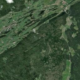 Vue aérienne des environs de Abri de Chalotet