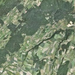 Vue aérienne des environs de La Sapiniere