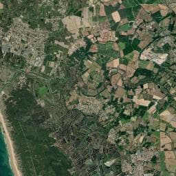 Vue aérienne des environs de La Gachère