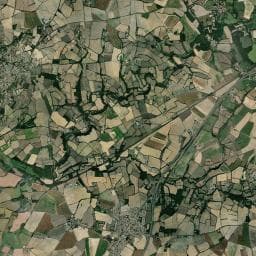Vue aérienne des environs de Les Logeries