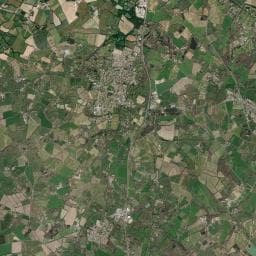 Vue aérienne des environs de La Venise du Bocage