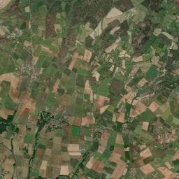 Vue aérienne des environs de Camping naturiste Le Colombier