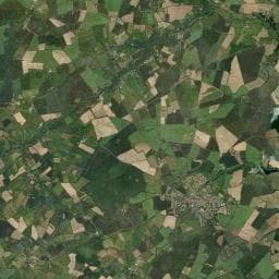Vue aérienne des environs de Aire Municipale de camping-car (Vasles)