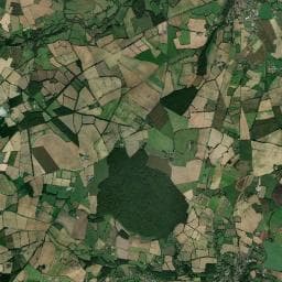 Vue aérienne des environs de La Rodière