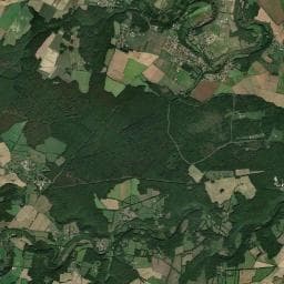 Vue aérienne des environs de Abri de Béruges