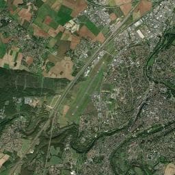 Vue aérienne des environs de Aire de camping-car à Biard