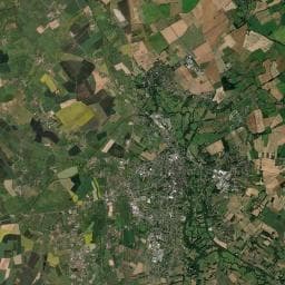 Vue aérienne des environs de Aire de camping-car à Briantes