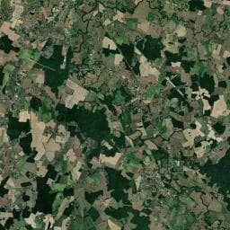 Vue aérienne des environs de Aire de camping-car à Sainte-Croix-en-Bresse