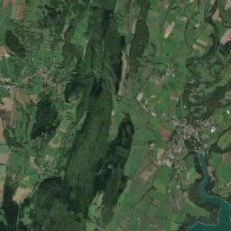 Vue aérienne des environs de Camping Les Claies