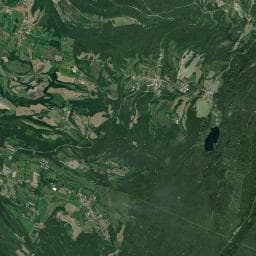 Vue aérienne des environs de Cabane de la Vallière