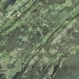 Vue aérienne des environs de Abri