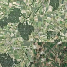 Vue aérienne des environs de Abri des Grandes Perrauses