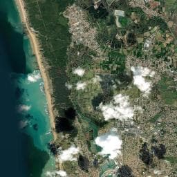 Vue aérienne des environs de Camping des Ormeaux