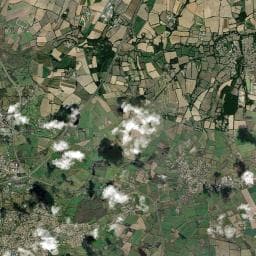 Vue aérienne des environs de Camping Club Le Trianon