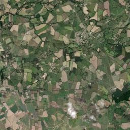Vue aérienne des environs de Camping La Vertonne