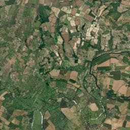 Vue aérienne des environs de Camping L'Étournerie
