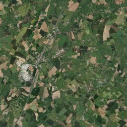 Vue aérienne des environs de Côté Lac