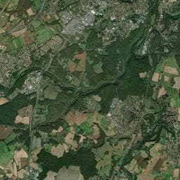 Vue aérienne des environs de Camping à Saint-Benoît
