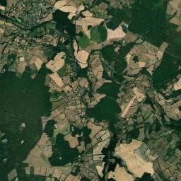 Vue aérienne des environs de Camping municipal La Quintaine