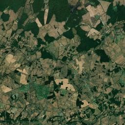 Vue aérienne des environs de Camping naturiste La Petite Brenne