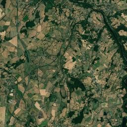 Vue aérienne des environs de Camping GCU de Le Menoux