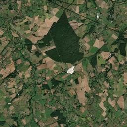 Vue aérienne des environs de Camping Les Pourettes