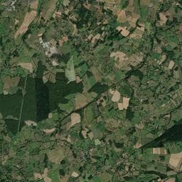 Vue aérienne des environs de Aire de service Saint-Saturnin