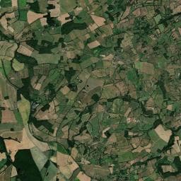 Vue aérienne des environs de Bivouac à Saulzais-le-Potier