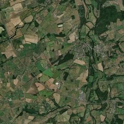Vue aérienne des environs de Aire de Service