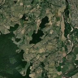 Vue aérienne des environs de Aire de camping-car à Moulins