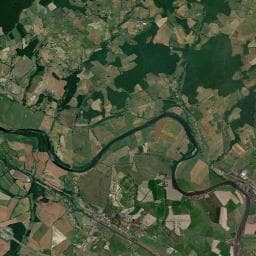 Vue aérienne des environs de Camping du Vernay