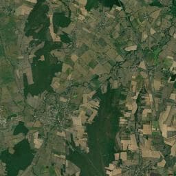 Vue aérienne des environs de Camping La Clochette